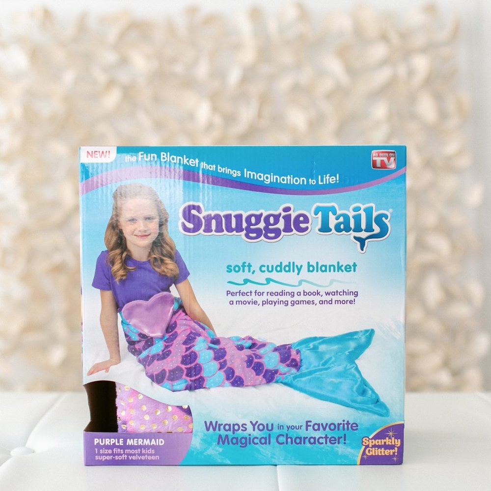 Snuggie Tails Soft, Cuddly Blanket Mermaid New Great Gift!